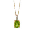 14K Yellow Gold Peridot Pendant