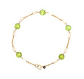 14K Yellow Gold Peridot Bracelet