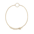 14K Yellow Gold Open Circle Bracelet