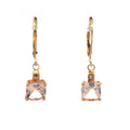 14K Rose Gold Morganite Earrings