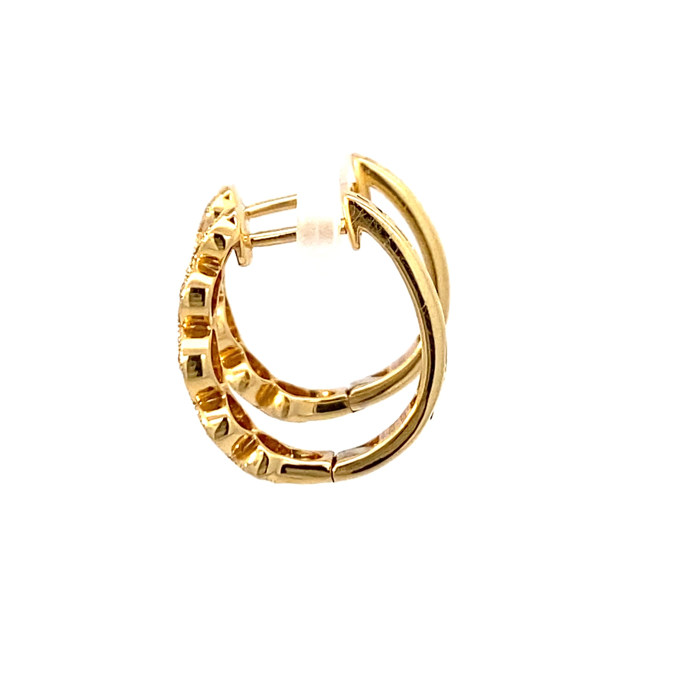 18K Yellow Gold J Hoop