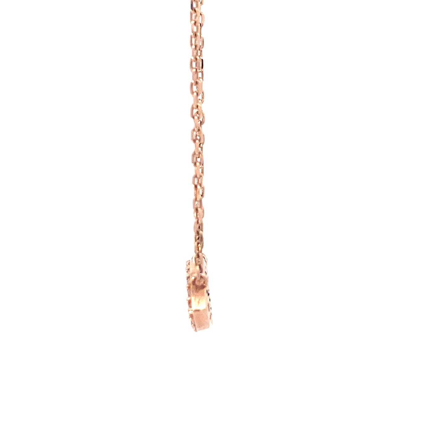 14K Rose Gold Evil Eye with Chain