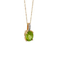 14K Yellow Gold Peridot Pendant