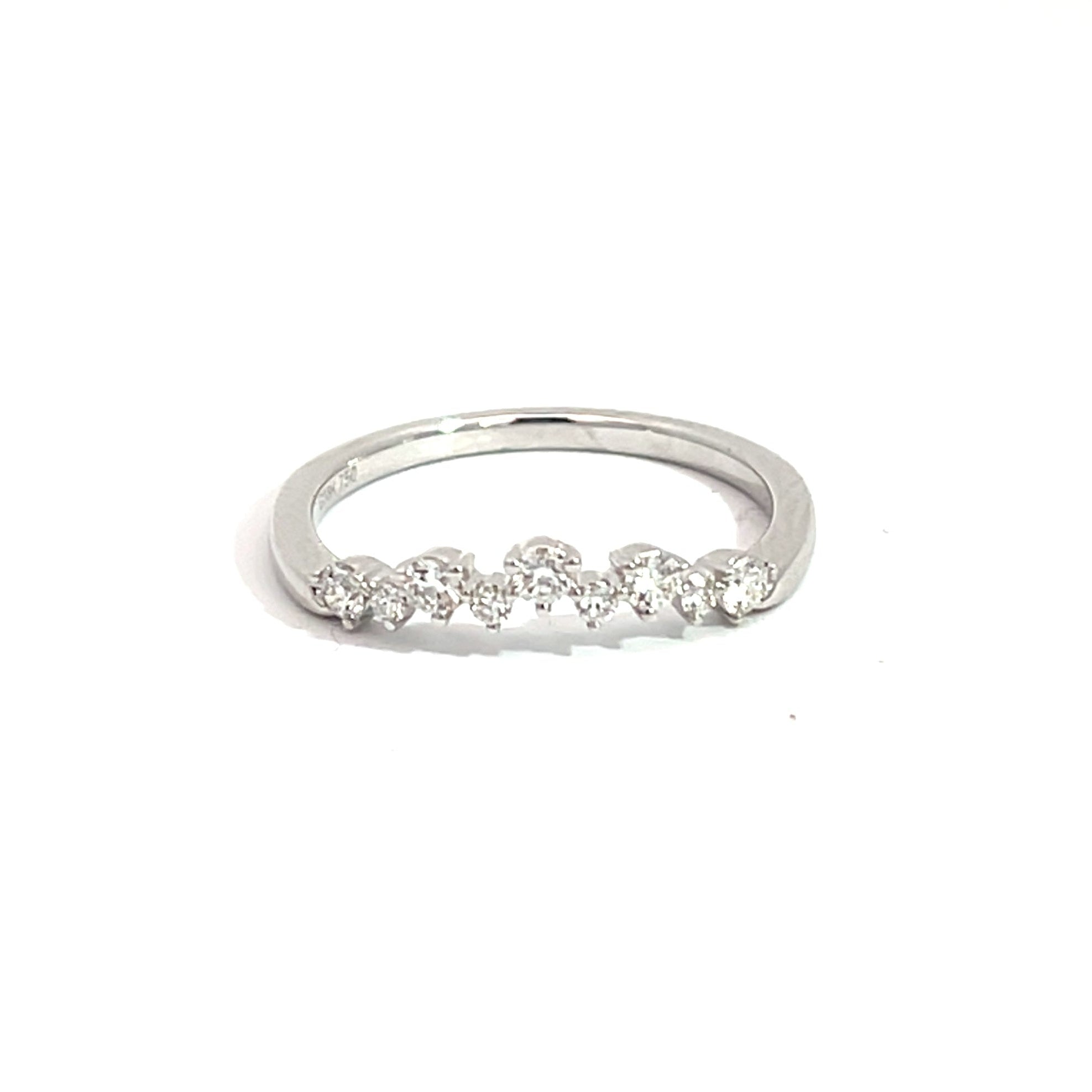 18K White Gold Anniversary Band