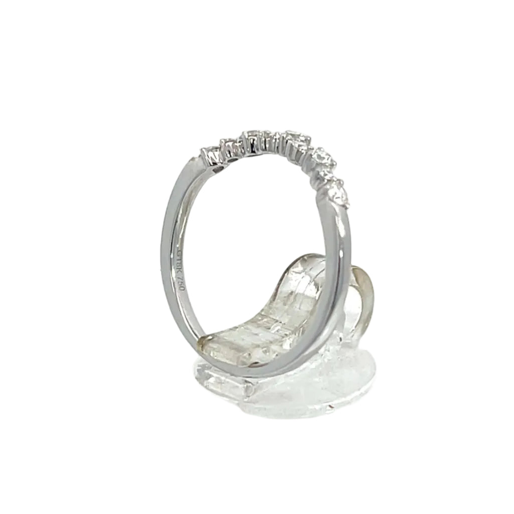 18K White Gold Anniversary Band