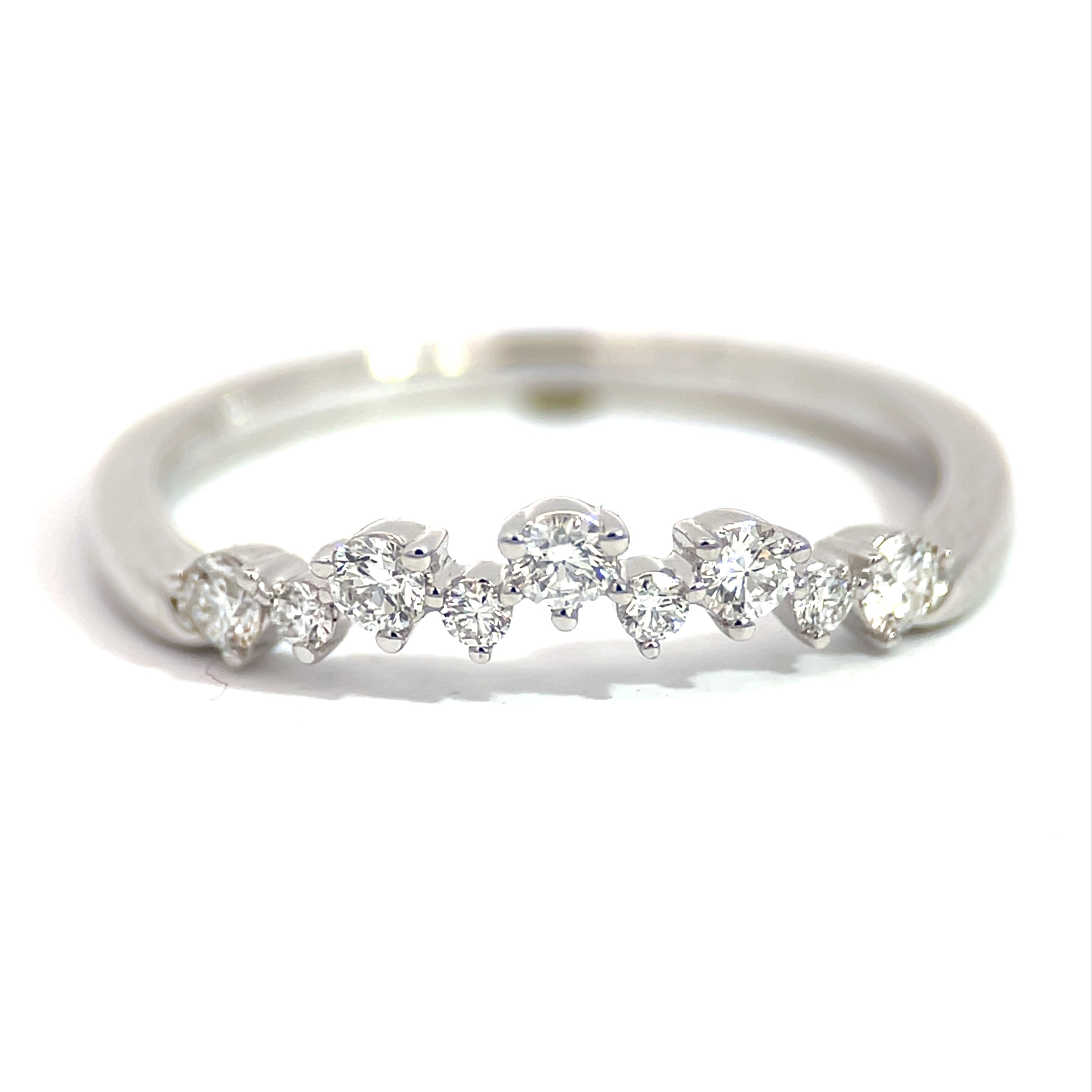 18K White Gold Anniversary Band