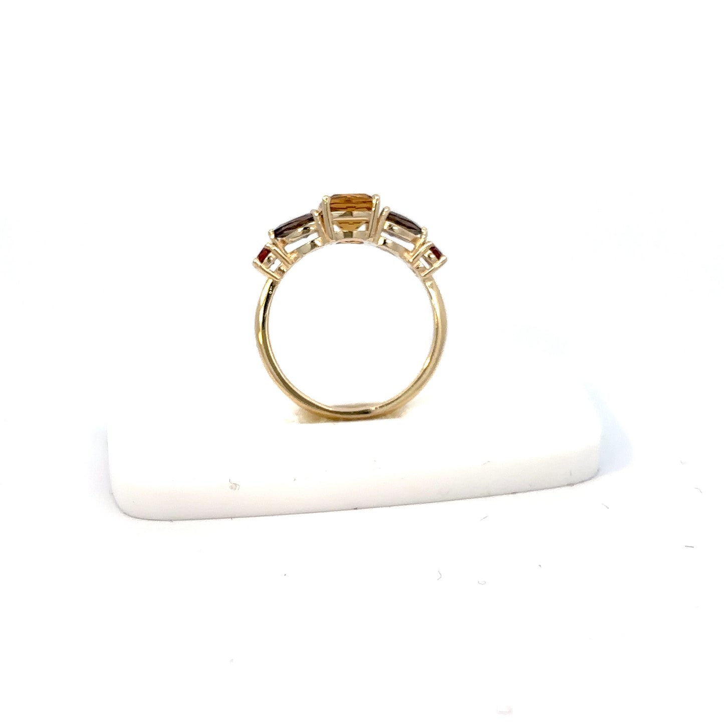 14K Yellow Gold Topaz Center Ring