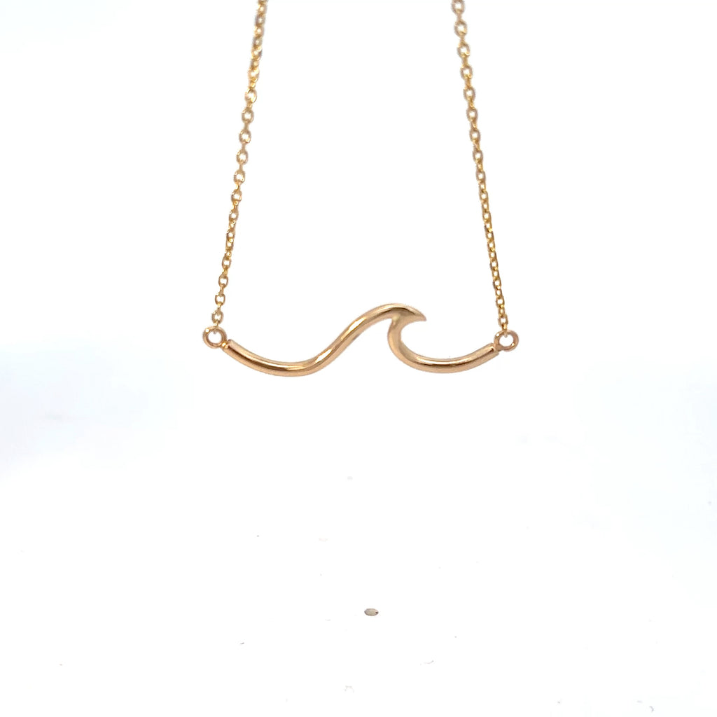 14K Yellow Gold Wave