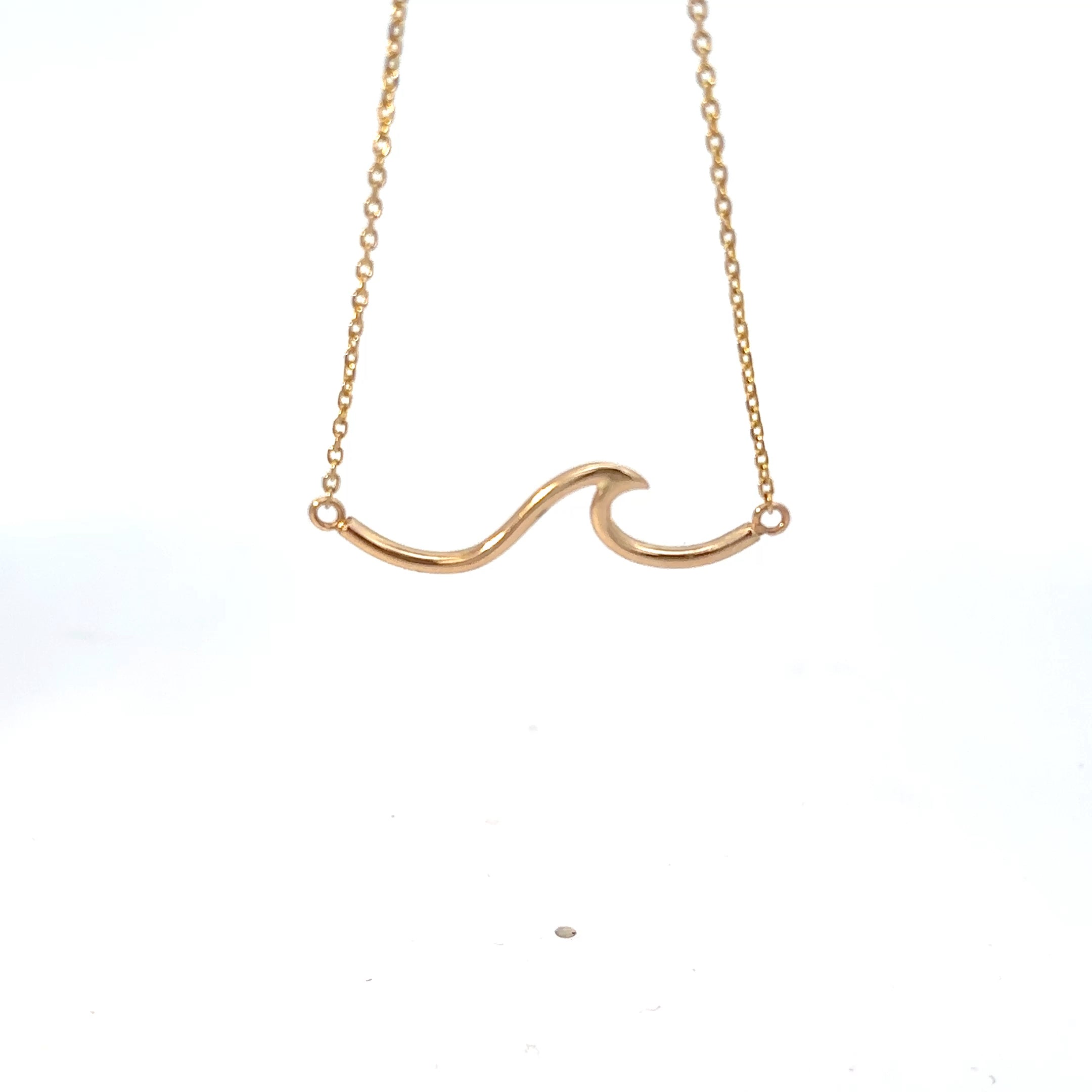 14K Yellow Gold Wave