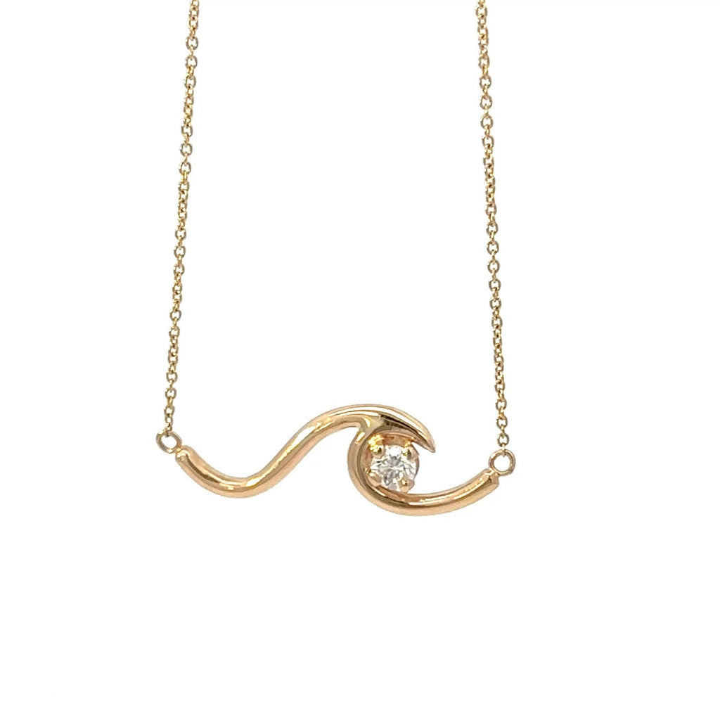 14K Yellow Gold Tidal Wave