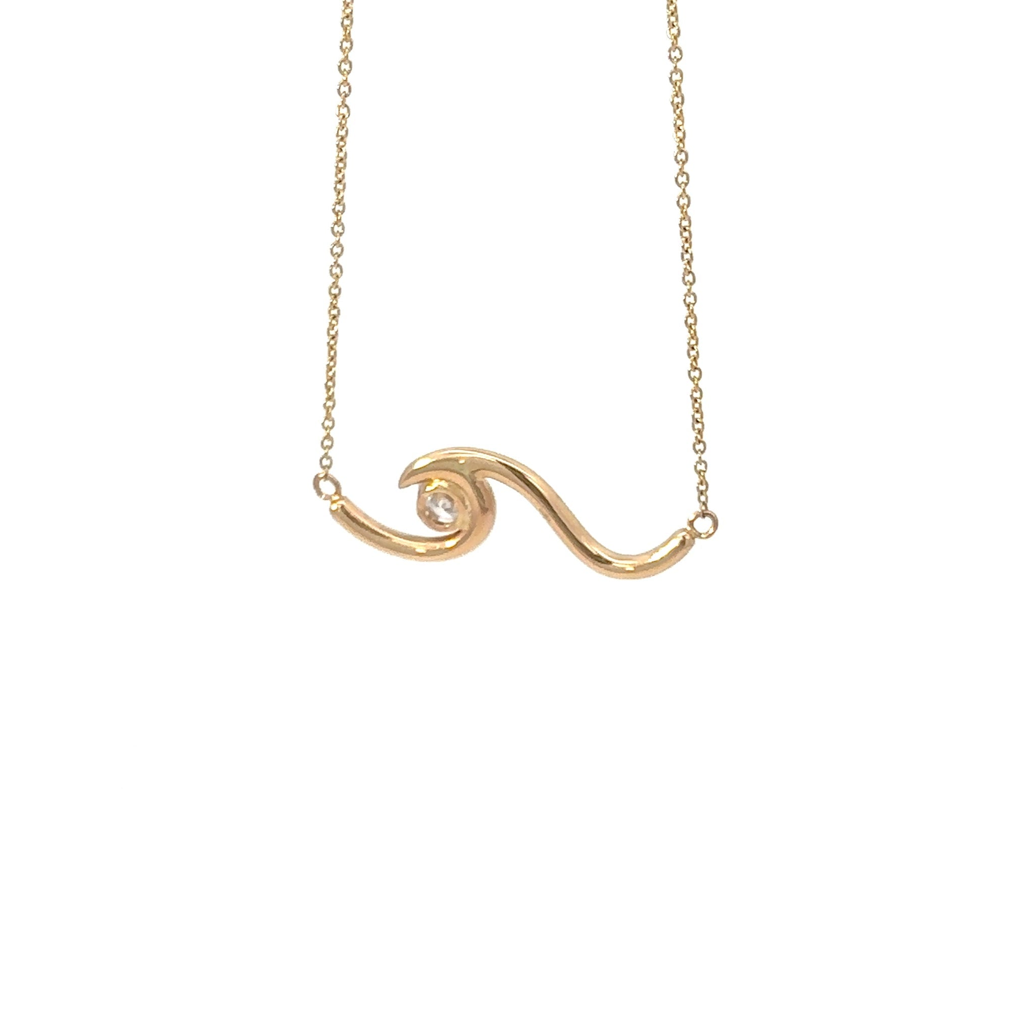 14K Yellow Gold Tidal Wave