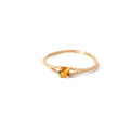 10kt Yellow Gold Split shank Citrine Ring