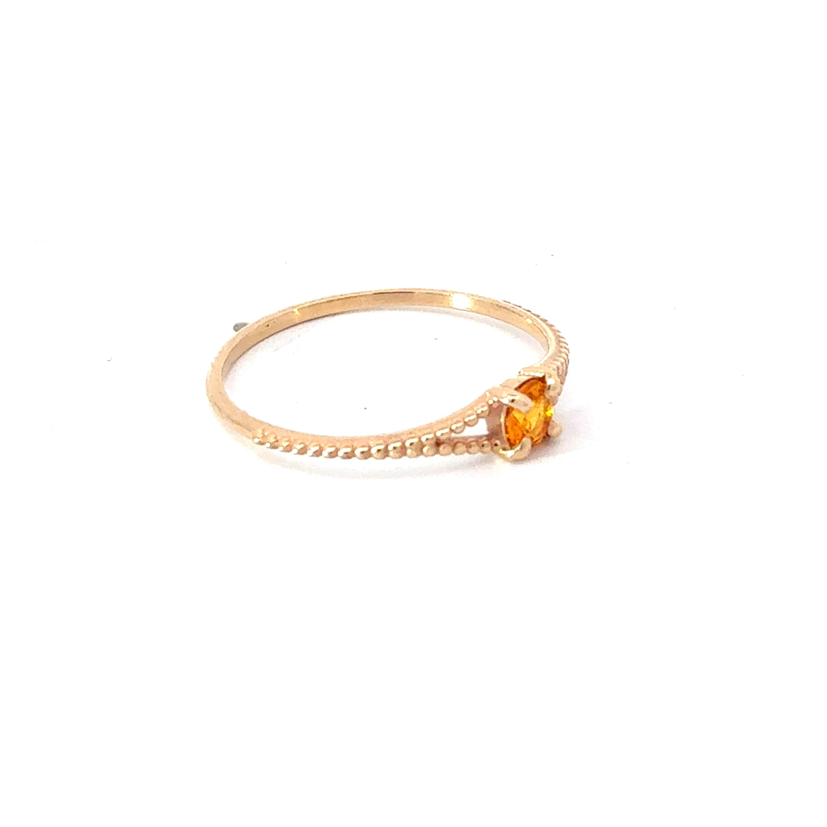 10kt Yellow Gold Split shank Citrine Ring