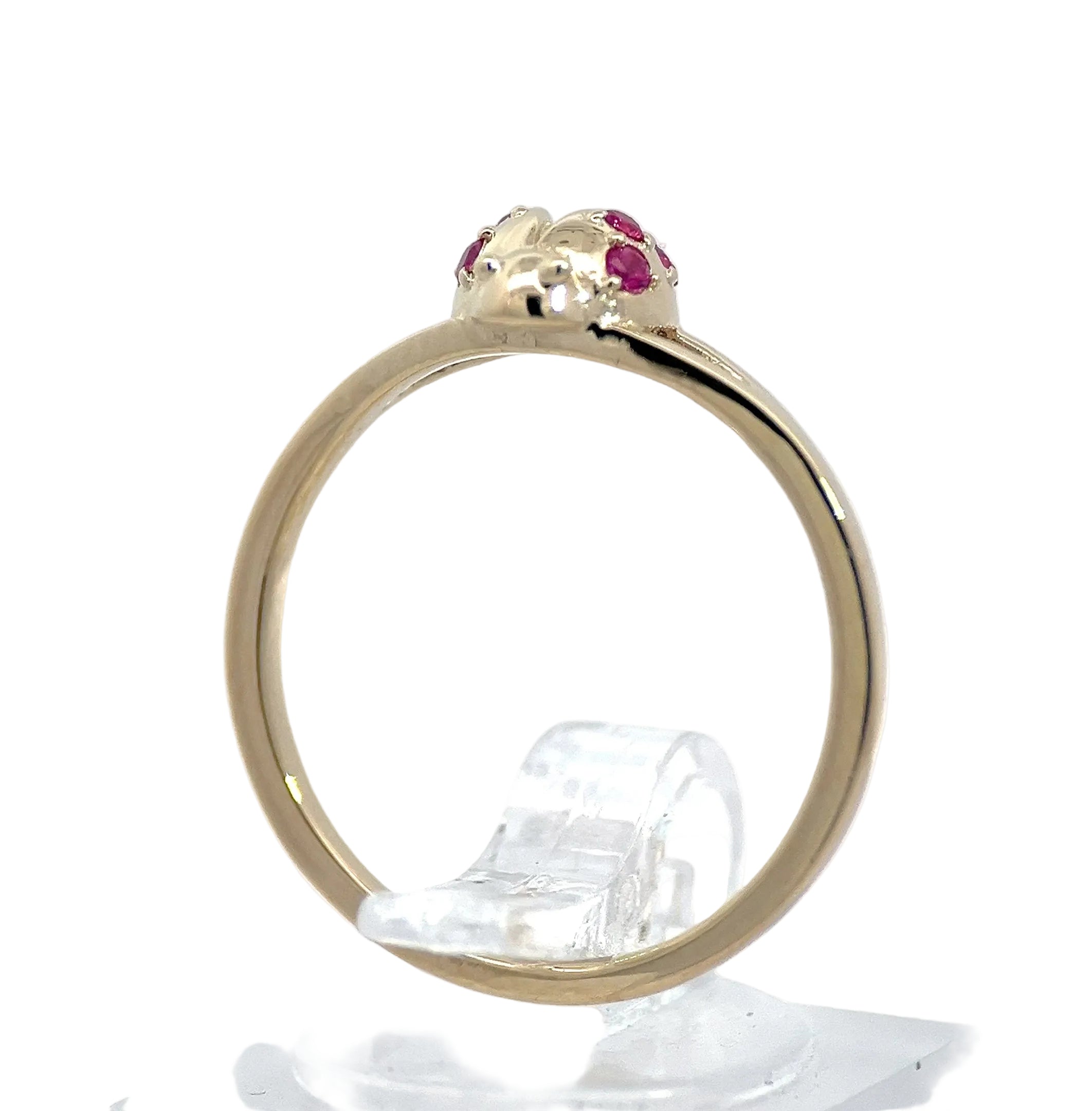 14K Yellow Gold Lady Bug Ring