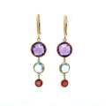14K Yellow Gold Dangle Drop Earrings