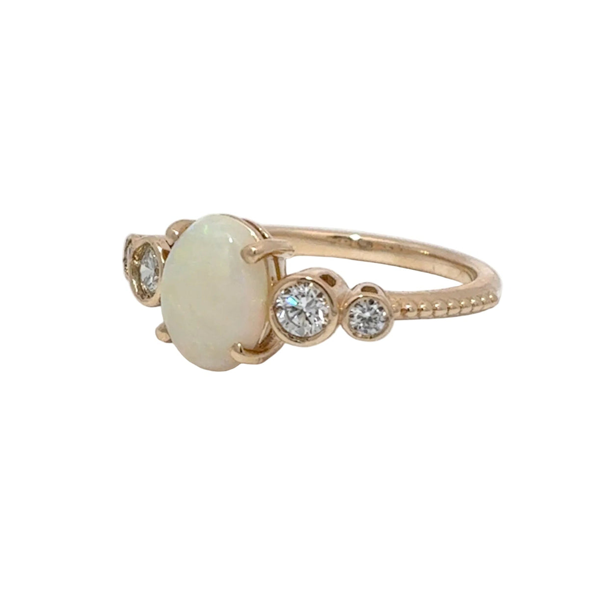 14K Yellow Gold Opal Ring