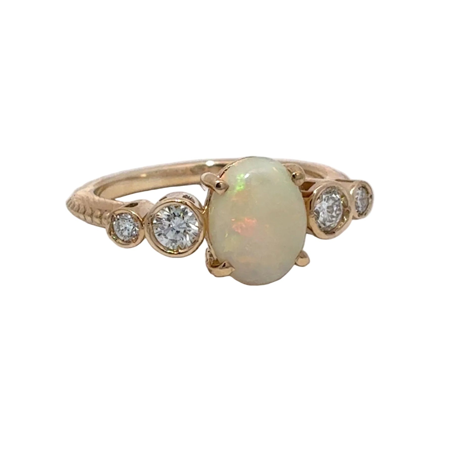 14K Yellow Gold Opal Ring